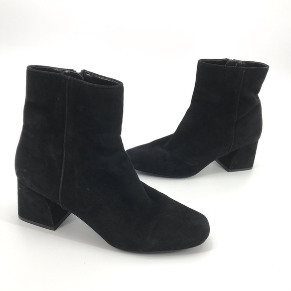 Steve Madden Shoes - Steve Madden Suede Black Over the Ankle Bootie